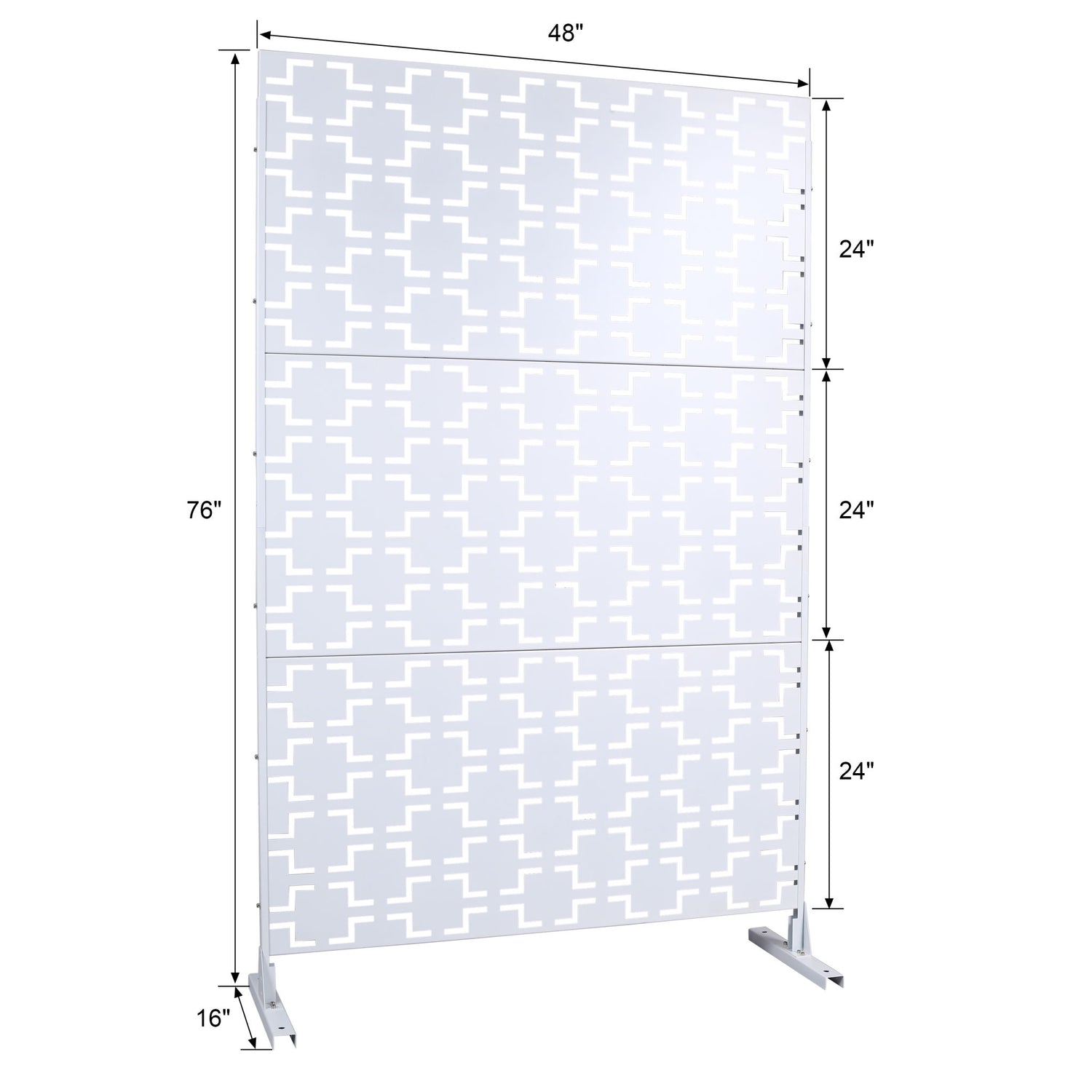 Outdoor &amp; Indoor Metal Privacy Freestanding Decorative Screen