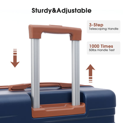 Hardshell Luggage Sets 3 Pieces Spinner Suitcase With Tsa Lock Lightweight 20&quot; 24&quot; 28&quot;