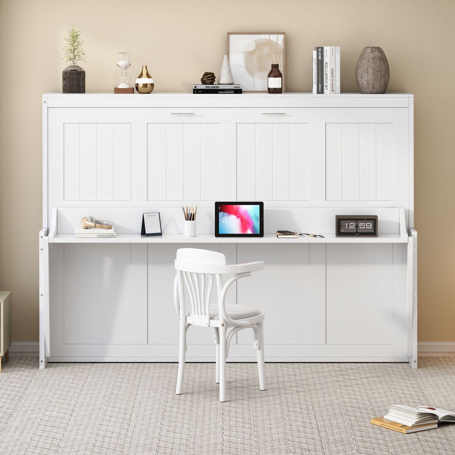 Murphy Bed With Hydraulic Lift &amp; Desk Design
