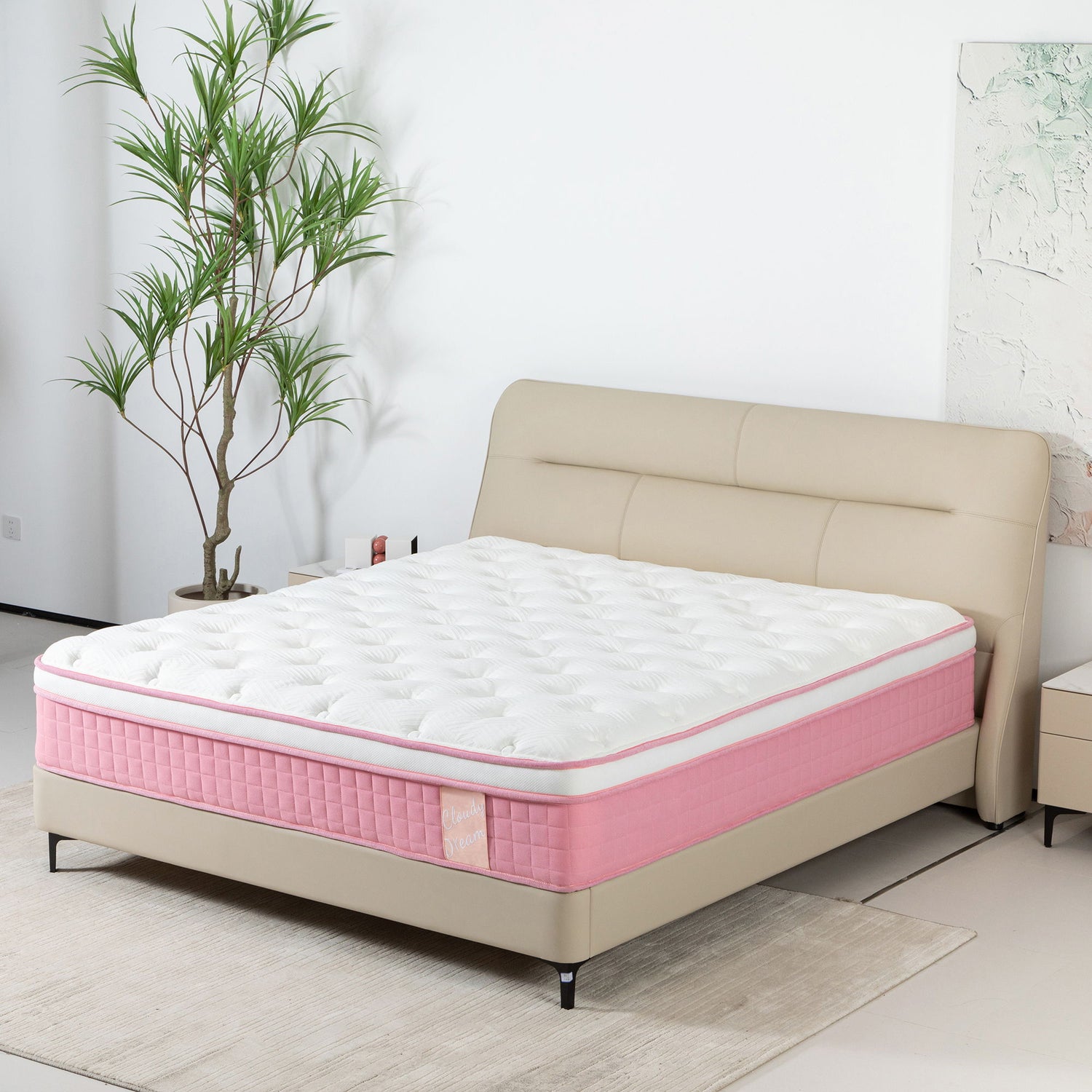 12&quot; Hybrid Mattress With Individual Pocket Spring, Comortable Memory Foam