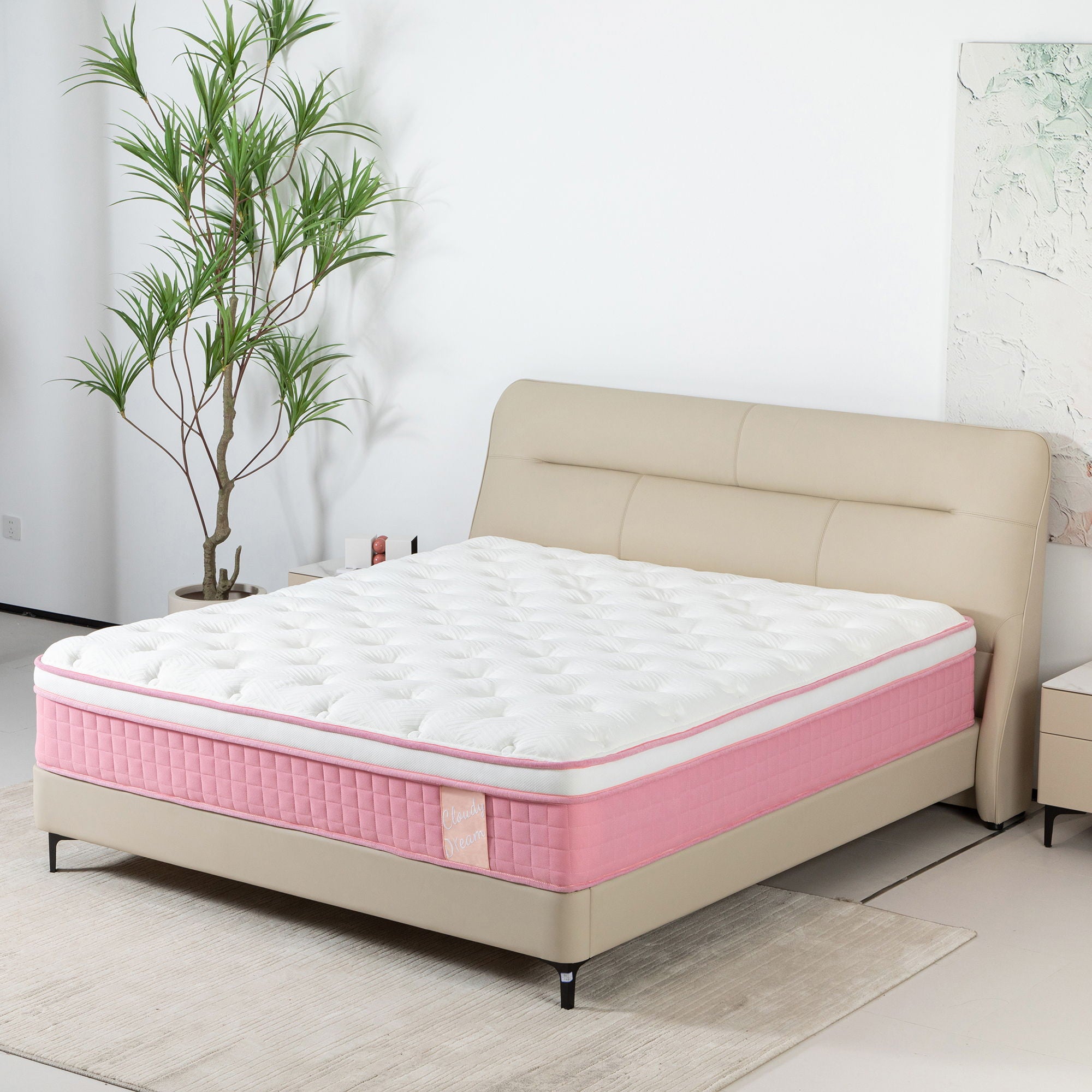 12&quot; Hybrid Mattress With Individual Pocket Spring, Comortable Memory Foam