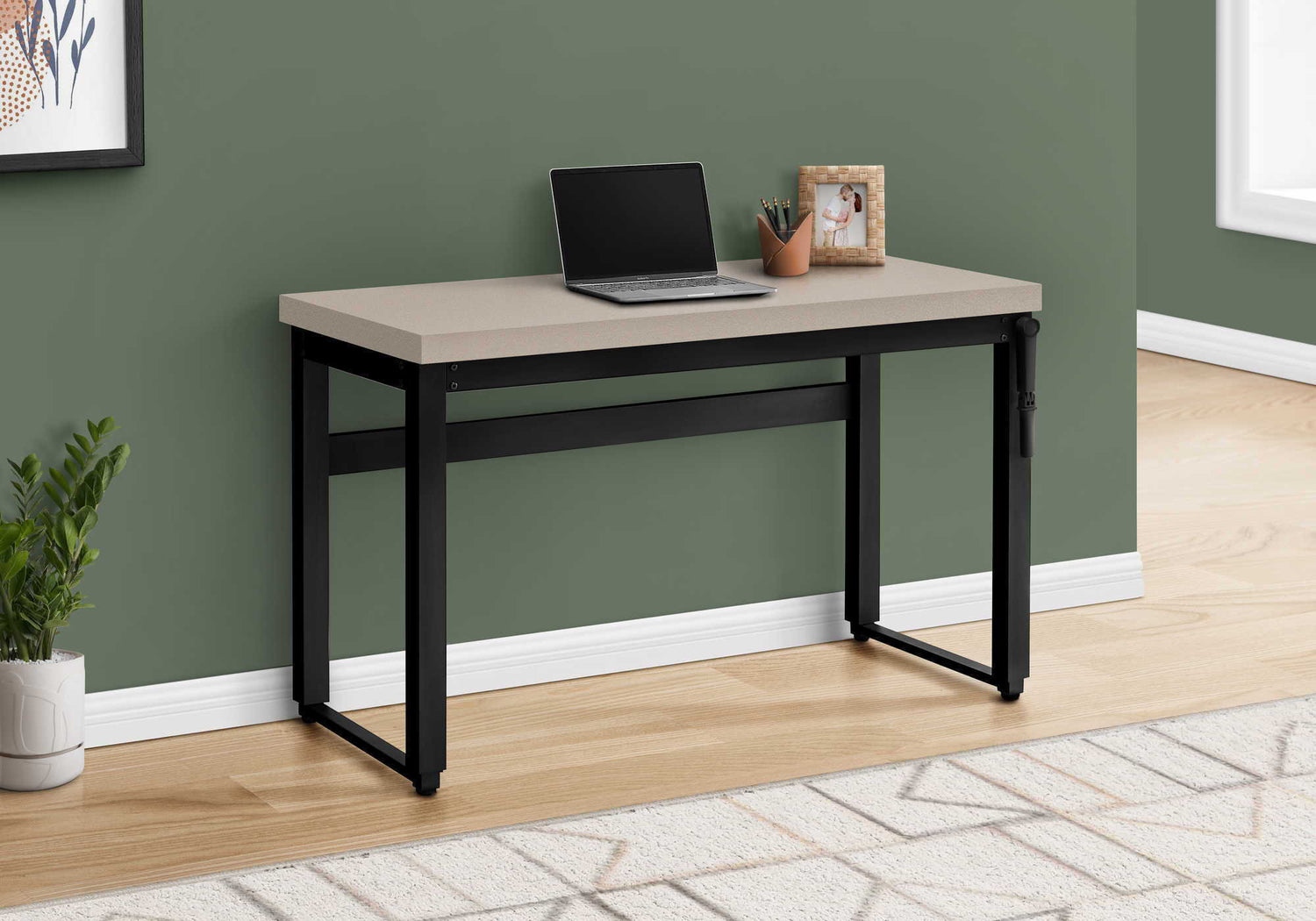 Computer Desk, Home Office, Standing, Adjustable, Laptop, Contemporary &amp; Modern