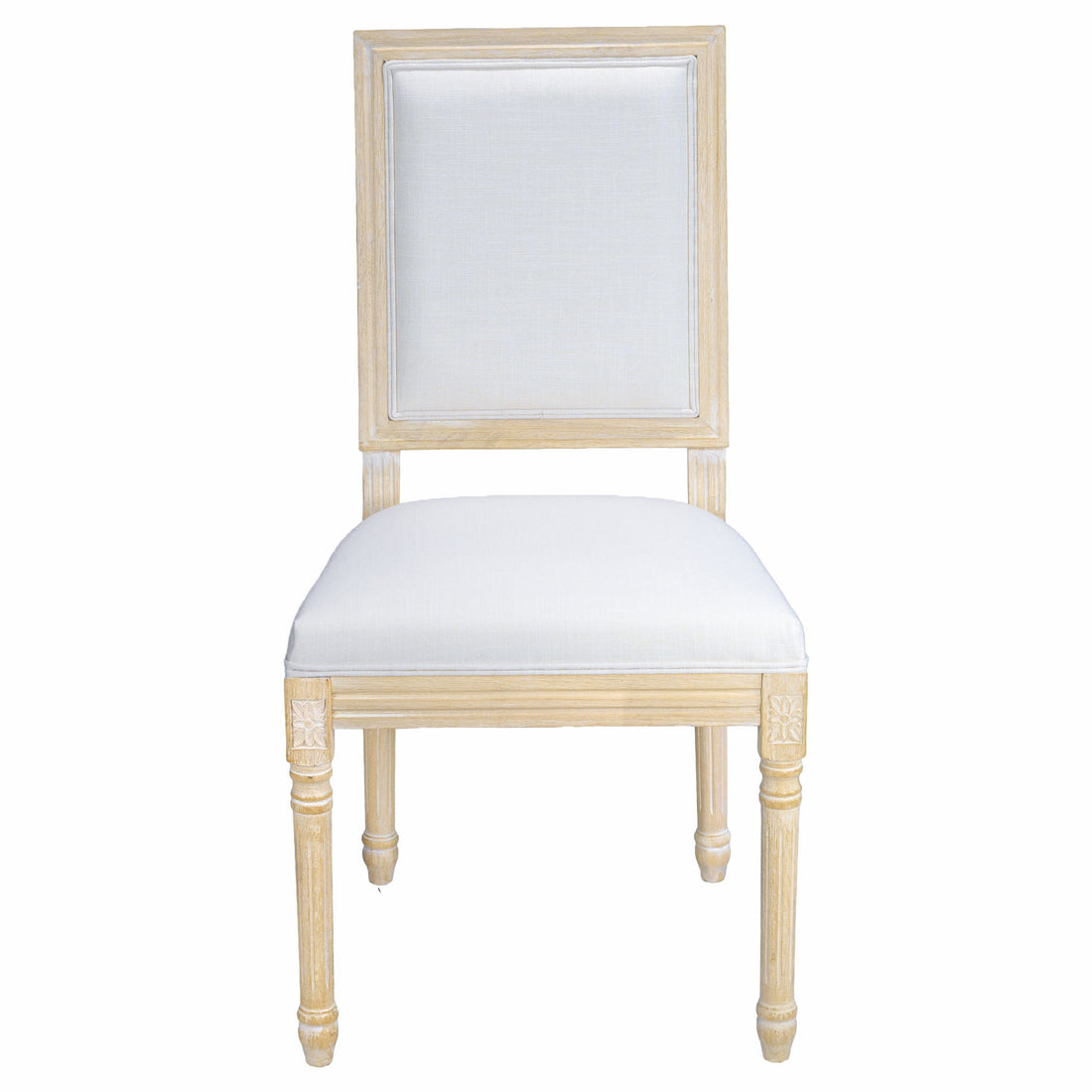 Dining Chairs With Upholstered Square Back (Set of 2)