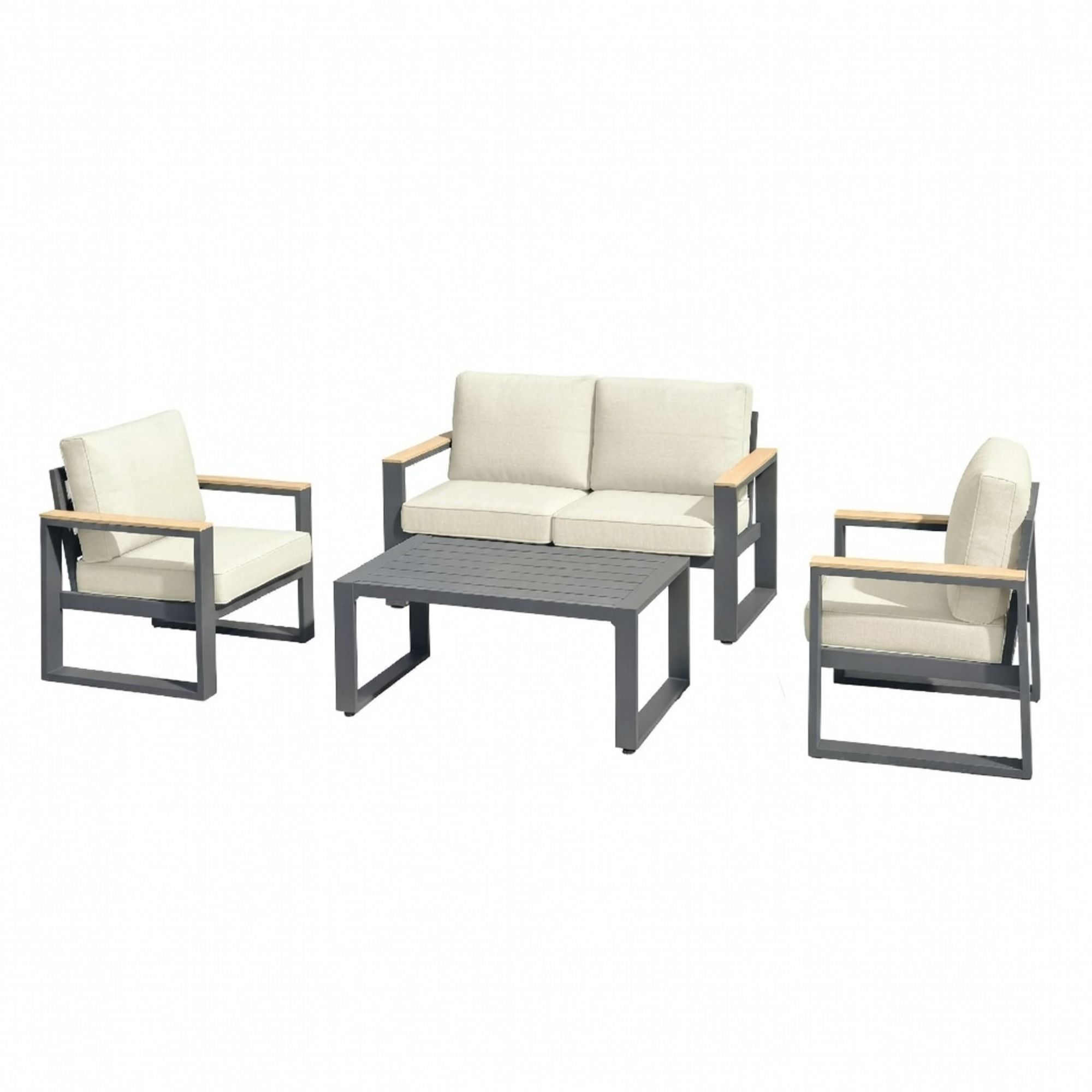 Modern Outdoor Sofa Set With Coffee Table