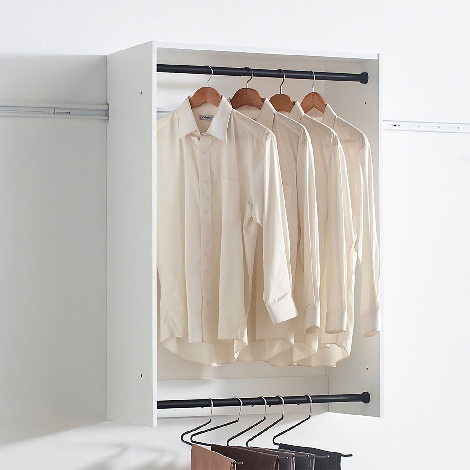 Devi - Wall Mounted Wood Closet System &amp; Modular Units