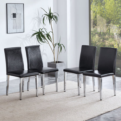 Elegant Upholstered Chairs &amp; Metal Legs