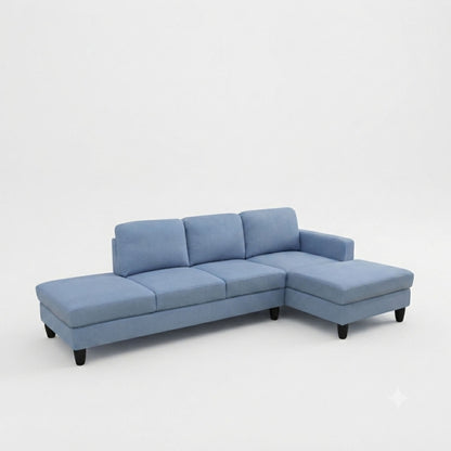 L - Shaped Sectional Sofa With Chaise &amp; Ottoman