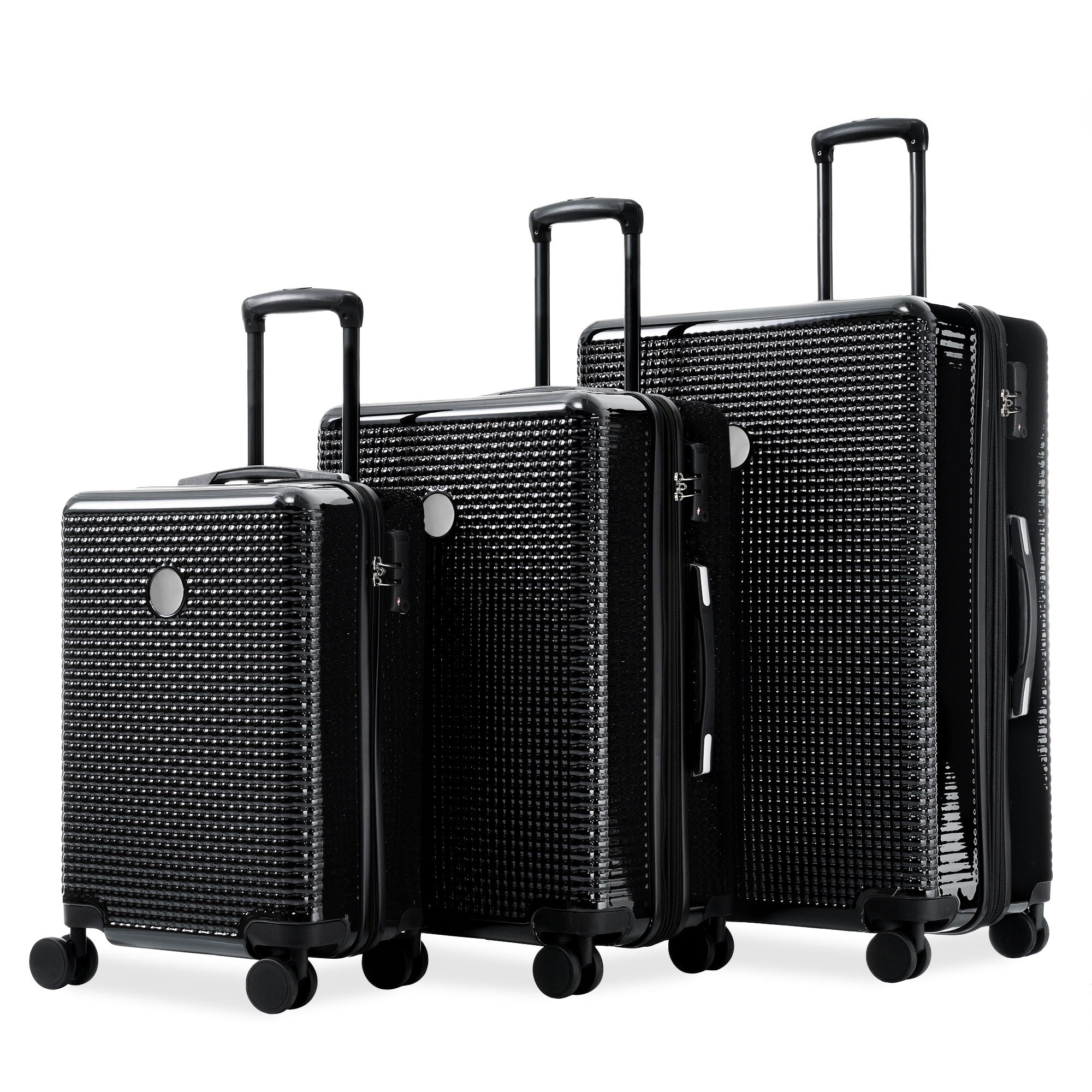 Luggage Sets 3 Piece Hardshell Suitcases With Wheels, Lightweight Expandable Travel Luggage With Tsa Lock, Carry-On, Checked Luggage (20&quot; 24&quot; 28&quot;)
