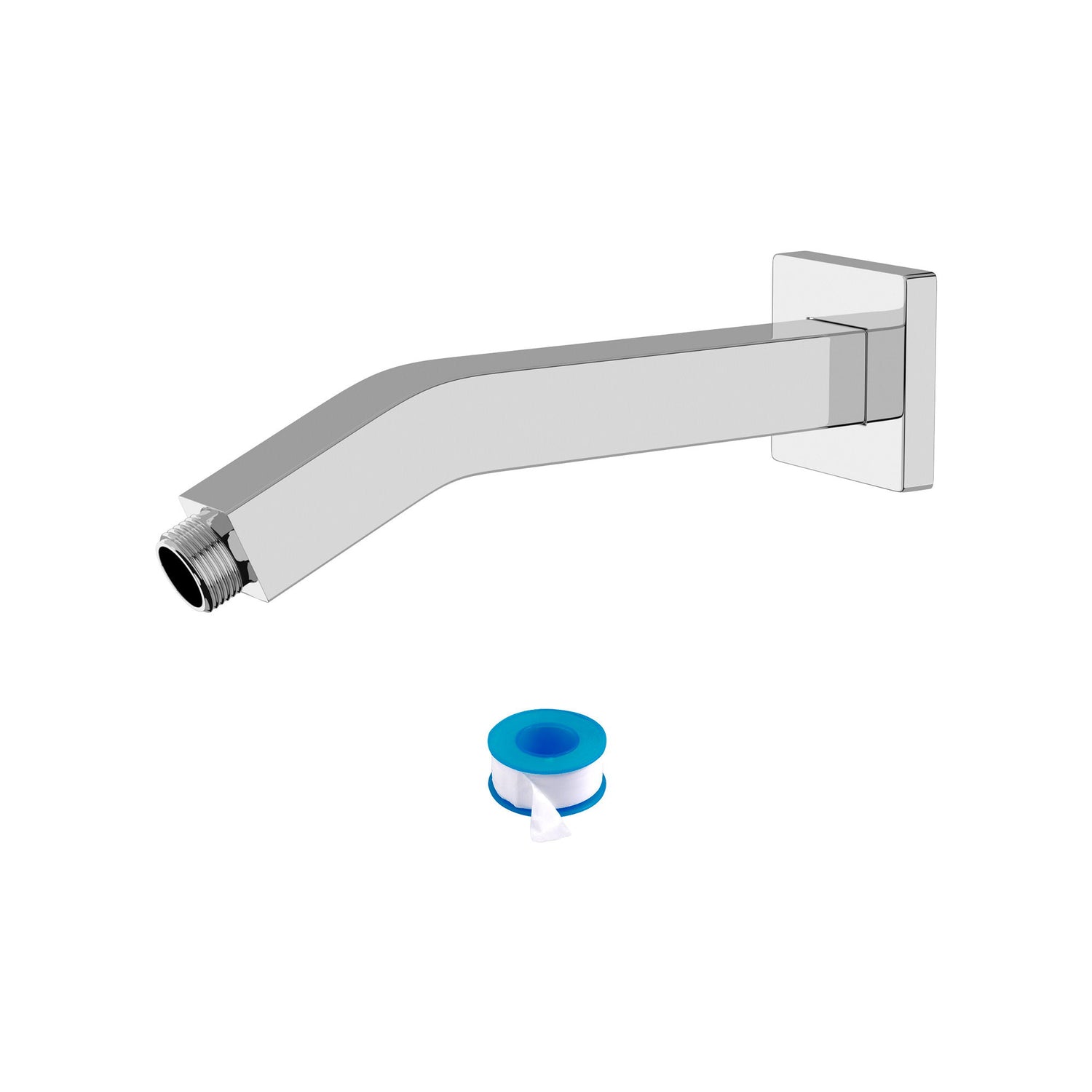 Elegant 6&quot; Shower Arm With Flange, Stainless Steel Construction For Rain Shower Heads