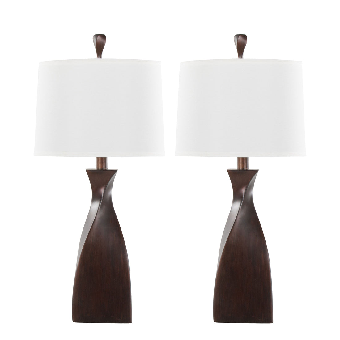 Curvo - Contemporary Polyresin Table Lamp (Set of 2)