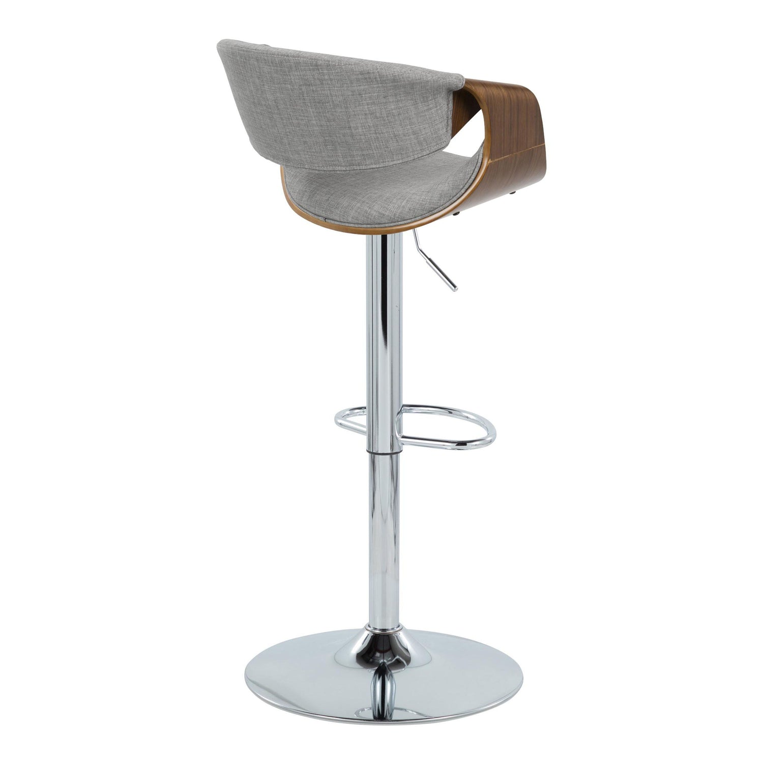 Curvo - Mid Century Modern Adjustable Barstool &amp; Swivel (Set of 2)