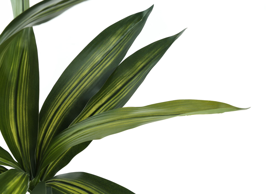 51&quot; Tall, Artificial Plant, Dracaena Tree, Indoor, Faux, Fake, Floor, Greenery, Potted, Real Touch, Decorative - Green / Black