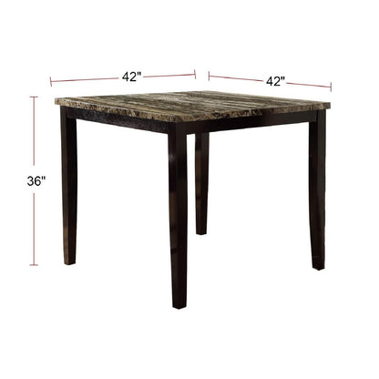 Square Dining Table - Brown