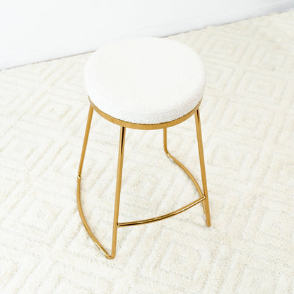 Jane - 26&quot; Mid-Century Modern Luxury Upholstered Stool