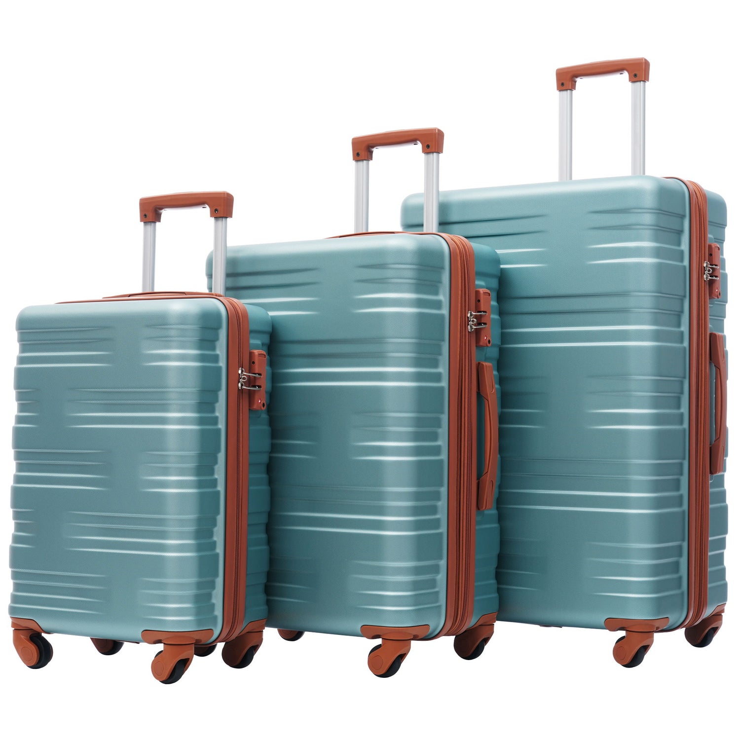 Hardshell Luggage Sets 3 Pieces Spinner Suitcase With Tsa Lock Lightweight 20&quot; 24&quot; 28&quot;