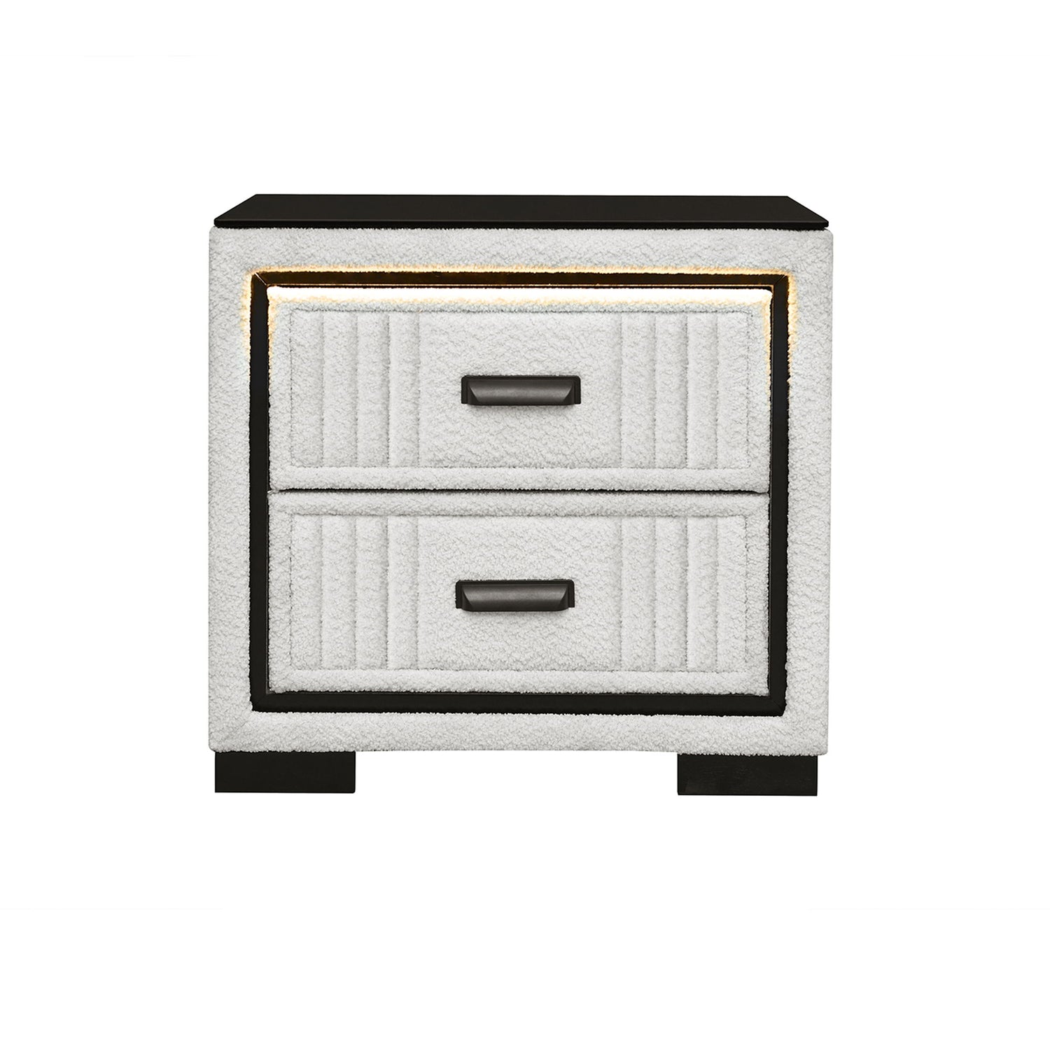 Isaiah - Nightstand With Upholstered Frame