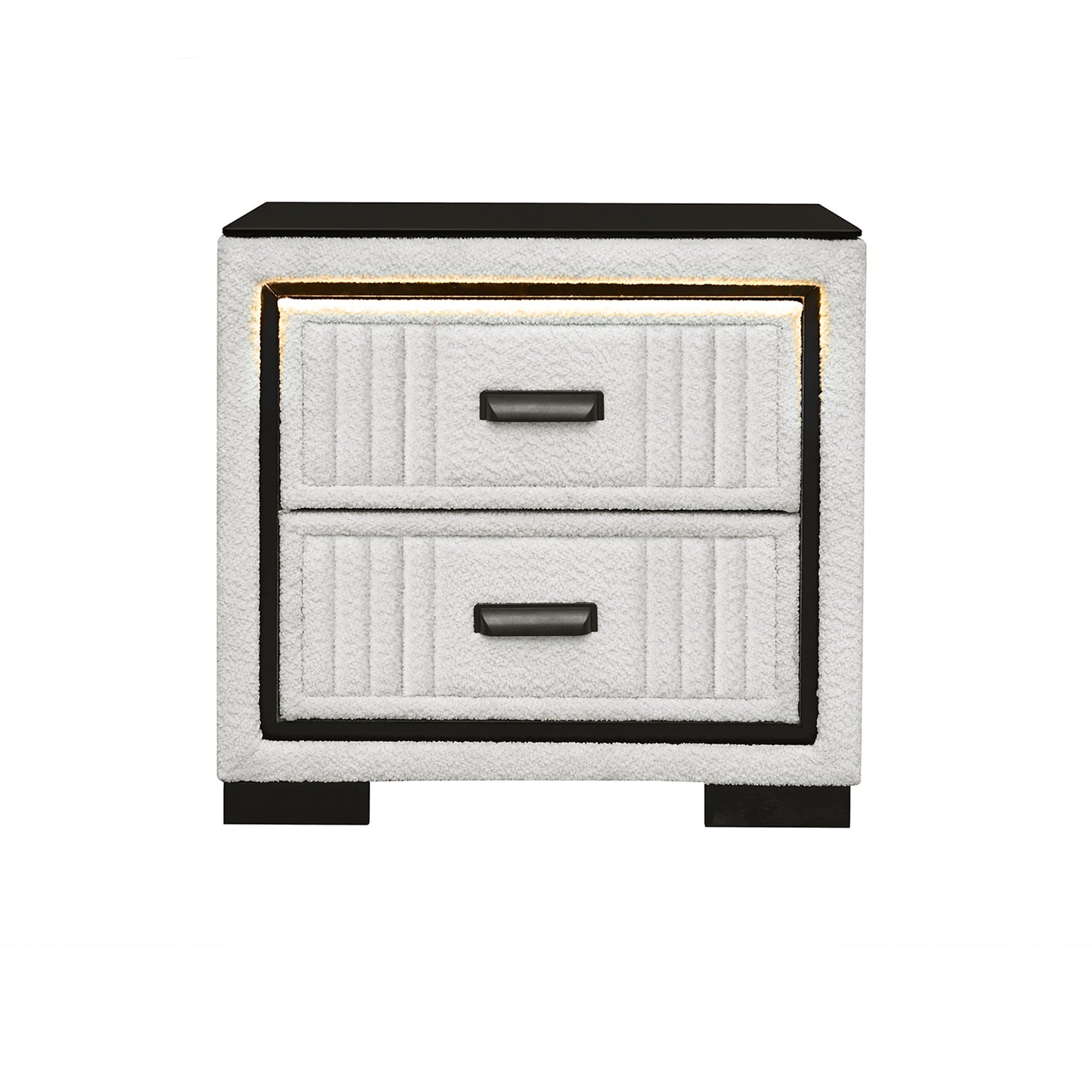 Isaiah - Nightstand With Upholstered Frame