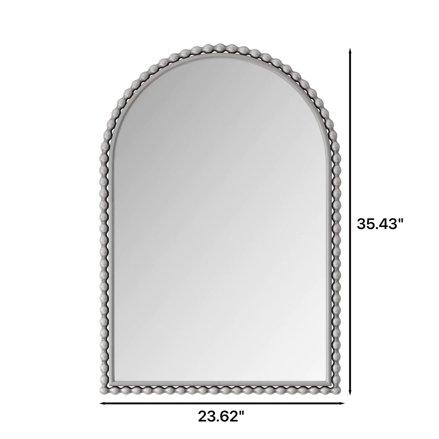 Vintage Iron Art Arch Mirror, Wall Hanging Or Table Display