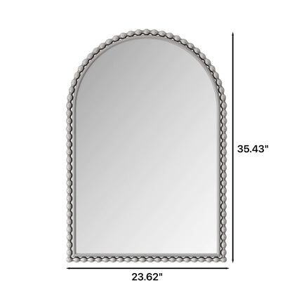 Vintage Iron Art Arch Mirror, Wall Hanging Or Table Display