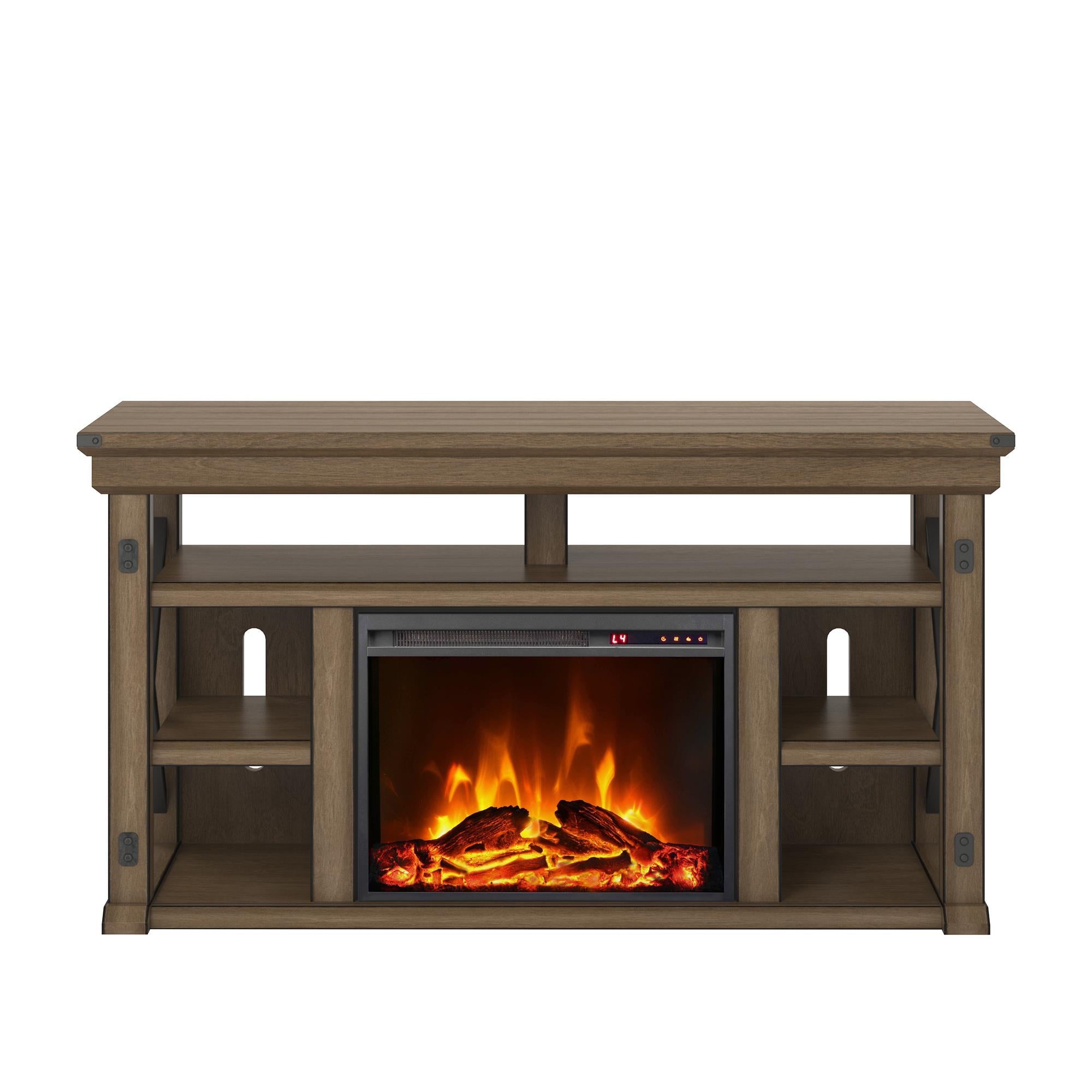 Wildwood - Fireplace TV Stand - Gray
