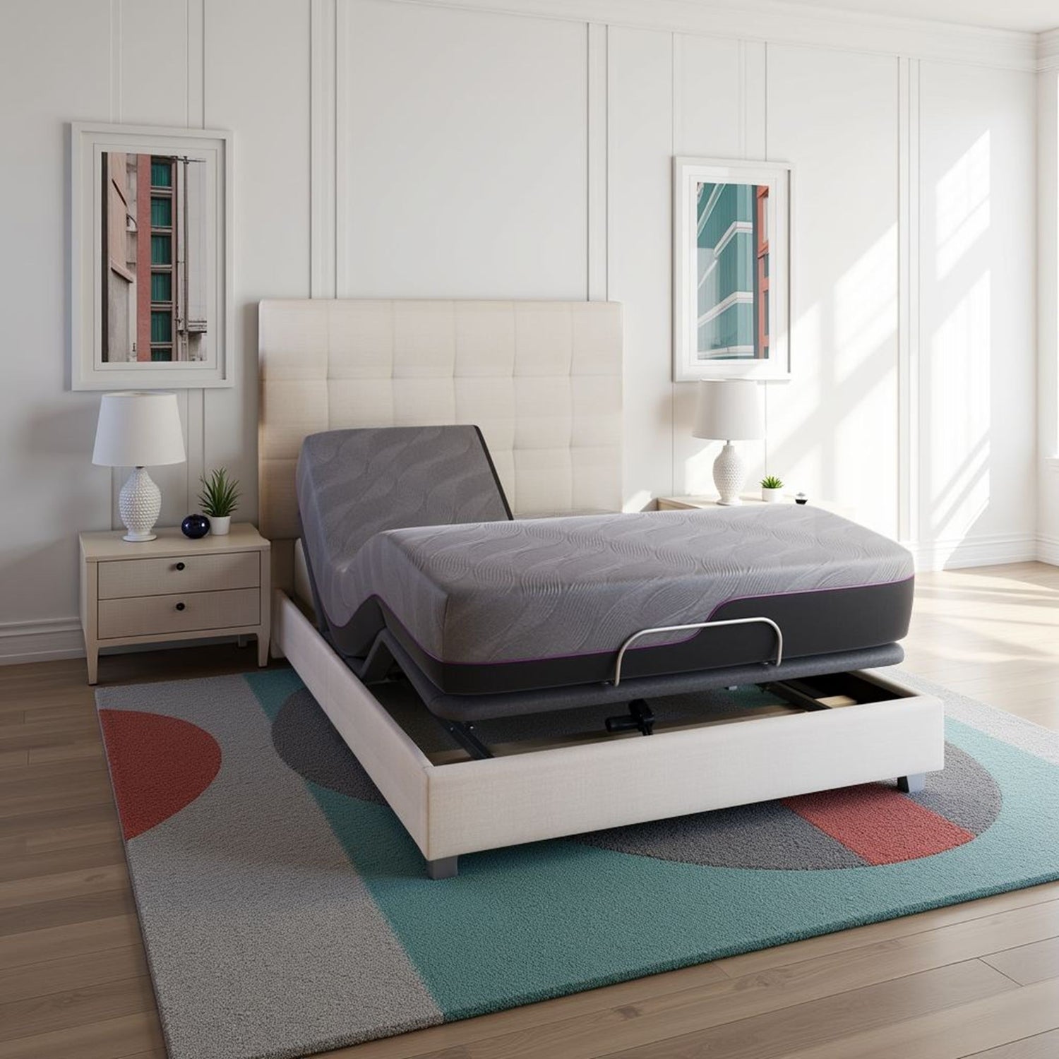 Renew - 11&quot; King Size Flex Head Cooling Gelcare Memory Foam Mattress - Gray