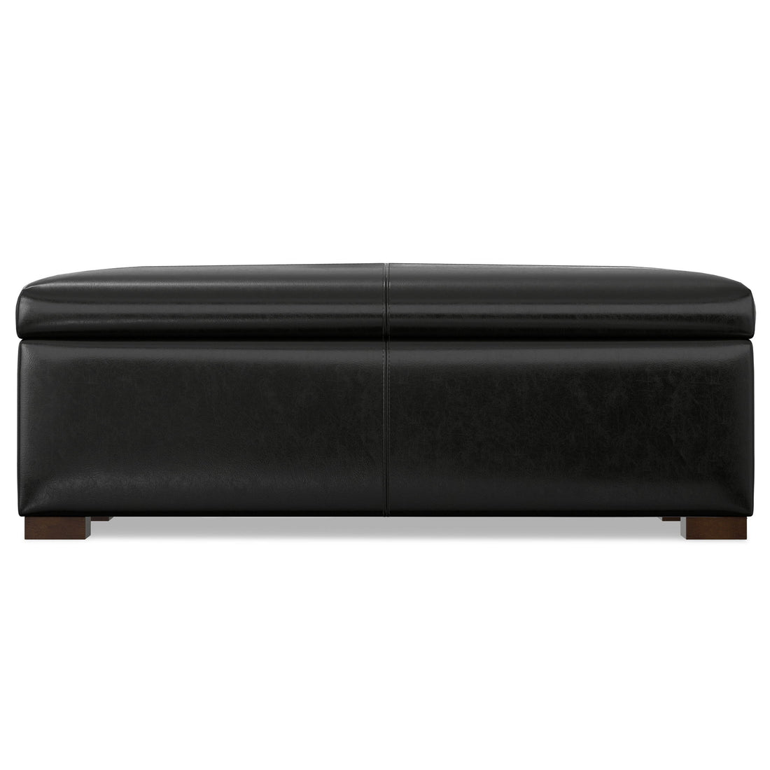 Gabbie - Rectangular Storage Ottoman - Black
