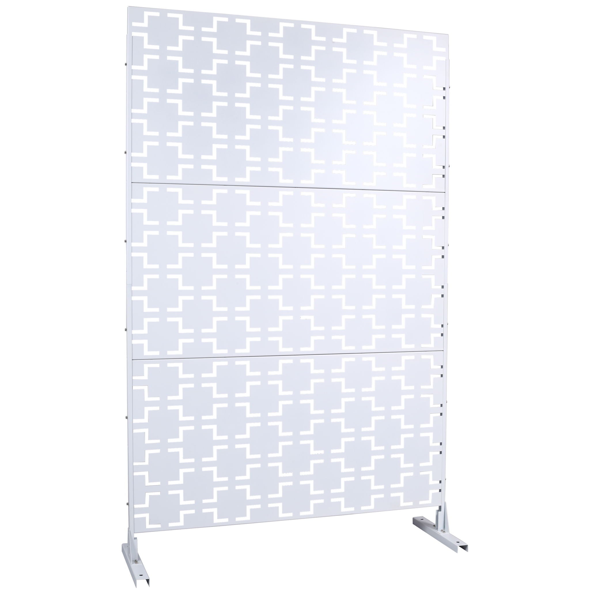 Outdoor &amp; Indoor Metal Privacy Freestanding Decorative Screen