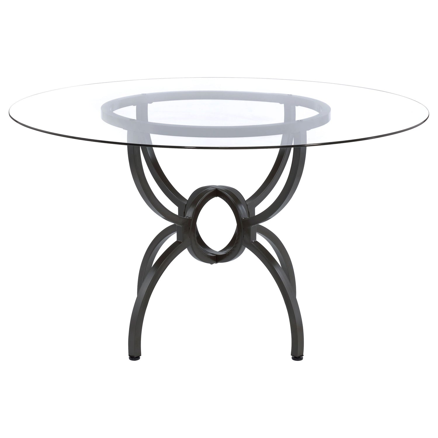 Marina - Round Dining Table - Gunmetal