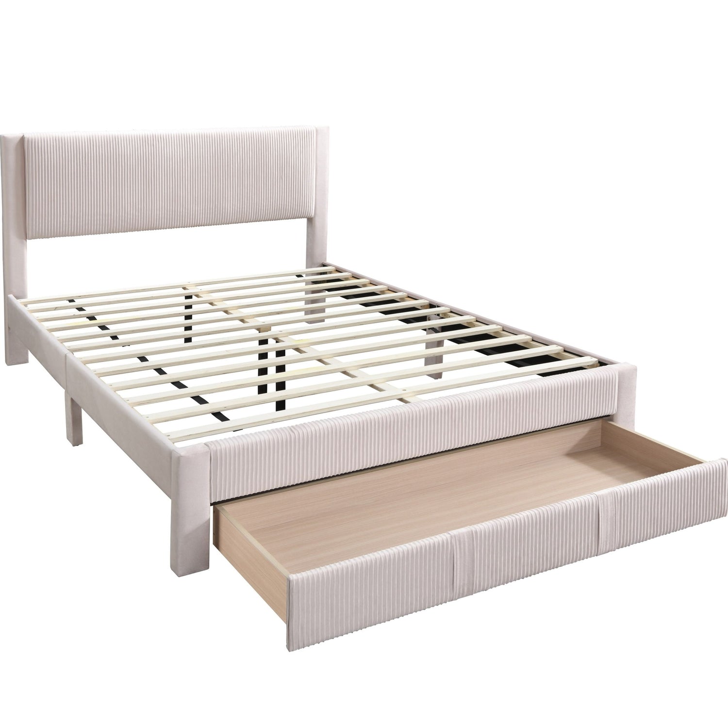 Contemporary Bed &amp; Storage Drawer