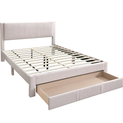 Contemporary Bed &amp; Storage Drawer