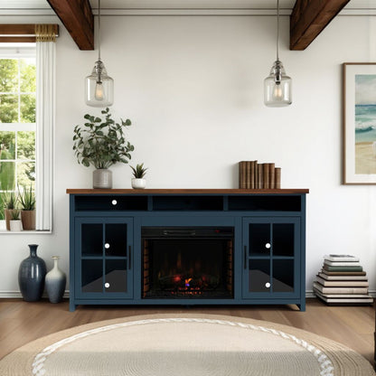 Nantucket - 74&quot; Fireplace TV Stand Console