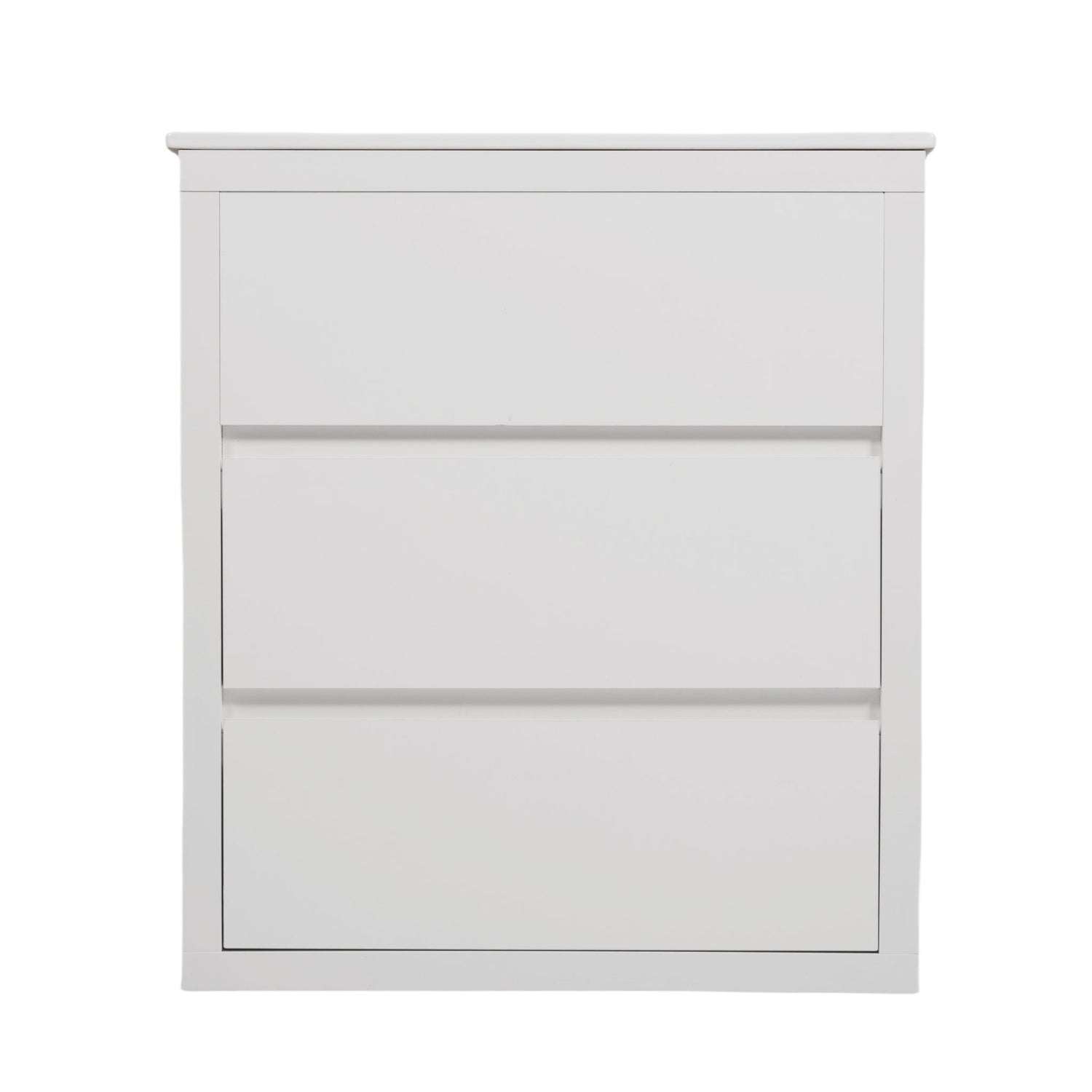 Freestanding Bathroom Vanity With Ceramic Sink, 2 Full Extension Drawers