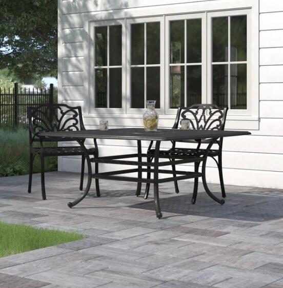 64&quot; Square Dining Table - Dark Lava Bronze