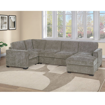 Sectional With RAF Chaise, Armless Loveseat &amp; LAF 1 Arm Chair