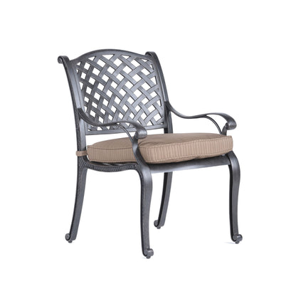 Round 4 Person 51.97&quot; Long Dining Set With Cushions
