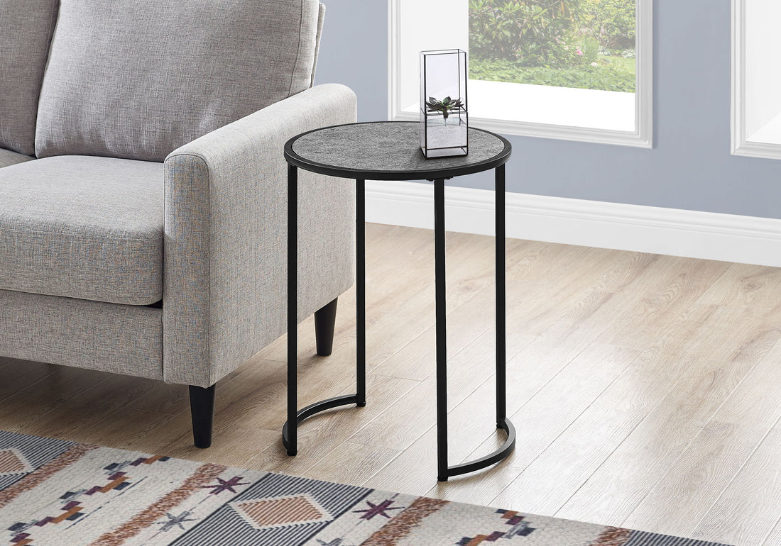 Round Accent Side Table, Contemporary &amp; Modern