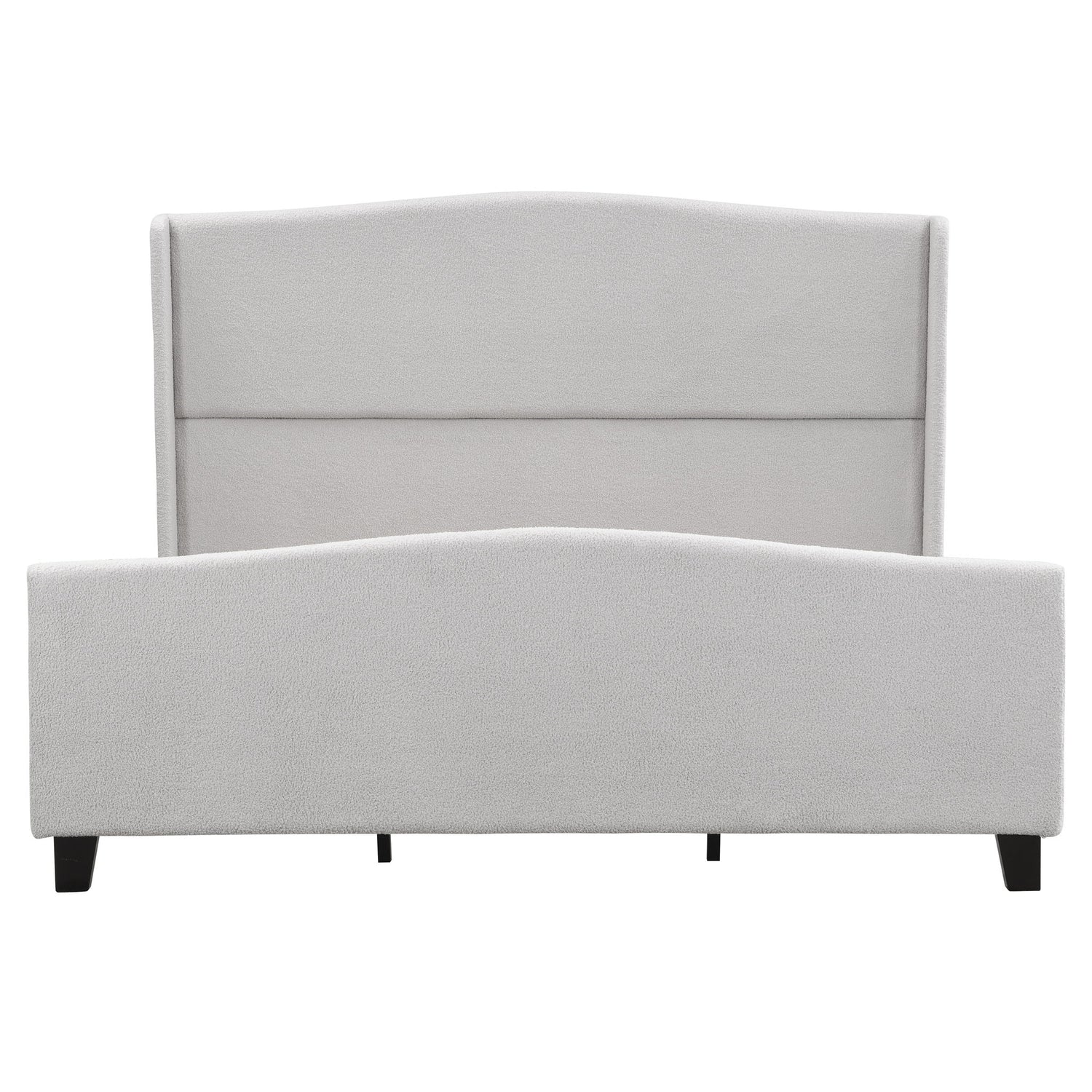 Platform Bed Frame With Tall Headboard And High Footboard