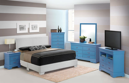 Aaron - King Bed - White