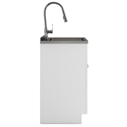 Beckham - Laundry Cabinet &amp; Faucet And Stainless Steel Sink