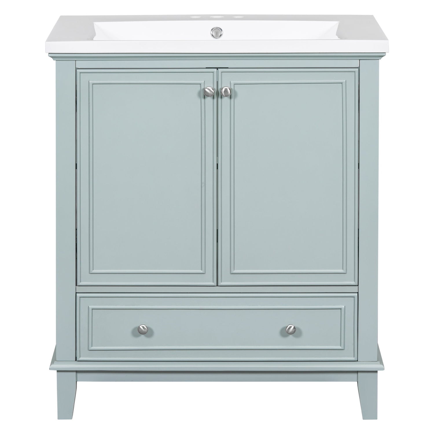 Modern Bathroom Vanity With Sink Combo, Multi Functional Cabinet With Doors And Drawer