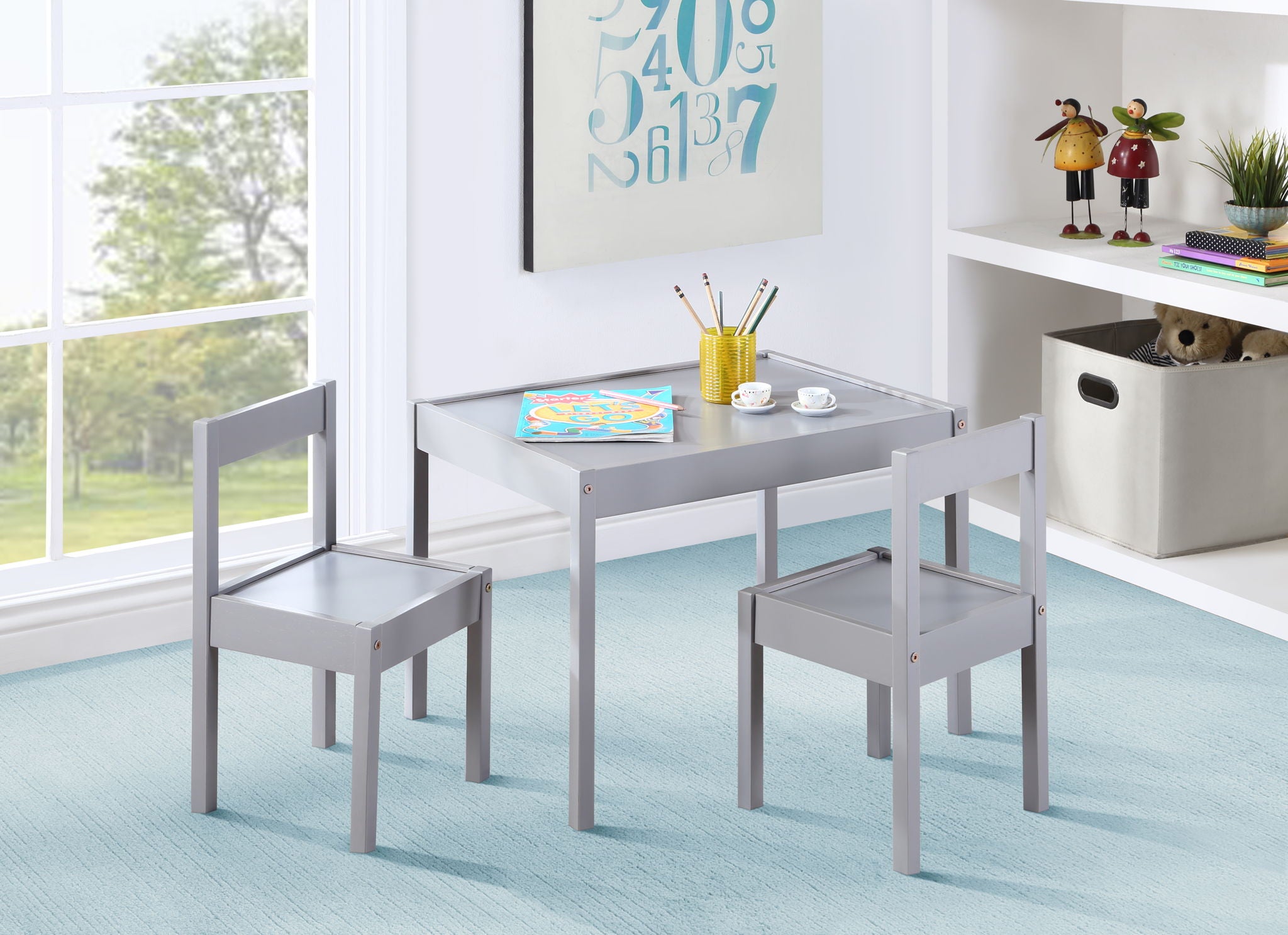 Della - 3 Piece Kids Table &amp; 2 Chair Set