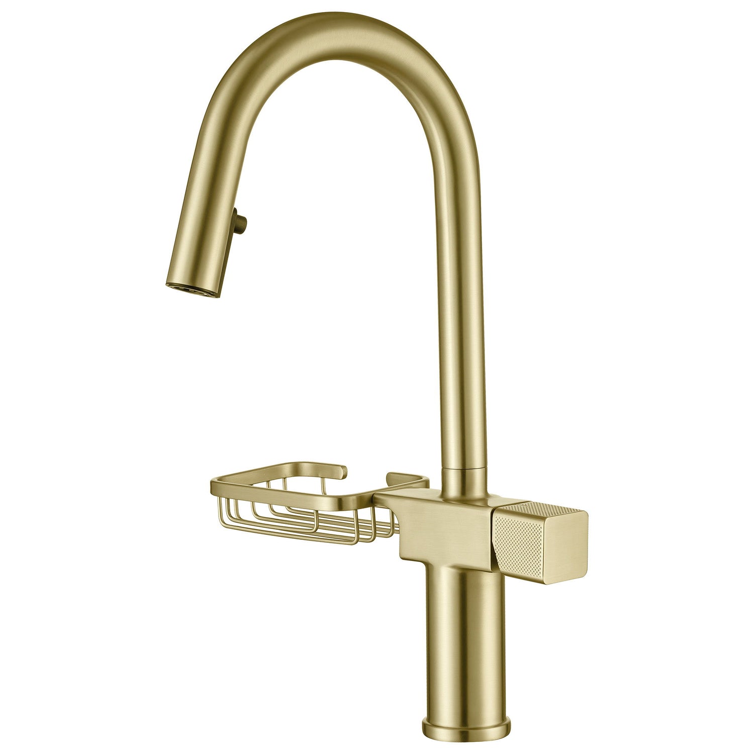 Cincosky - High Arc Pull Down Kitchen Faucet, Single Hole