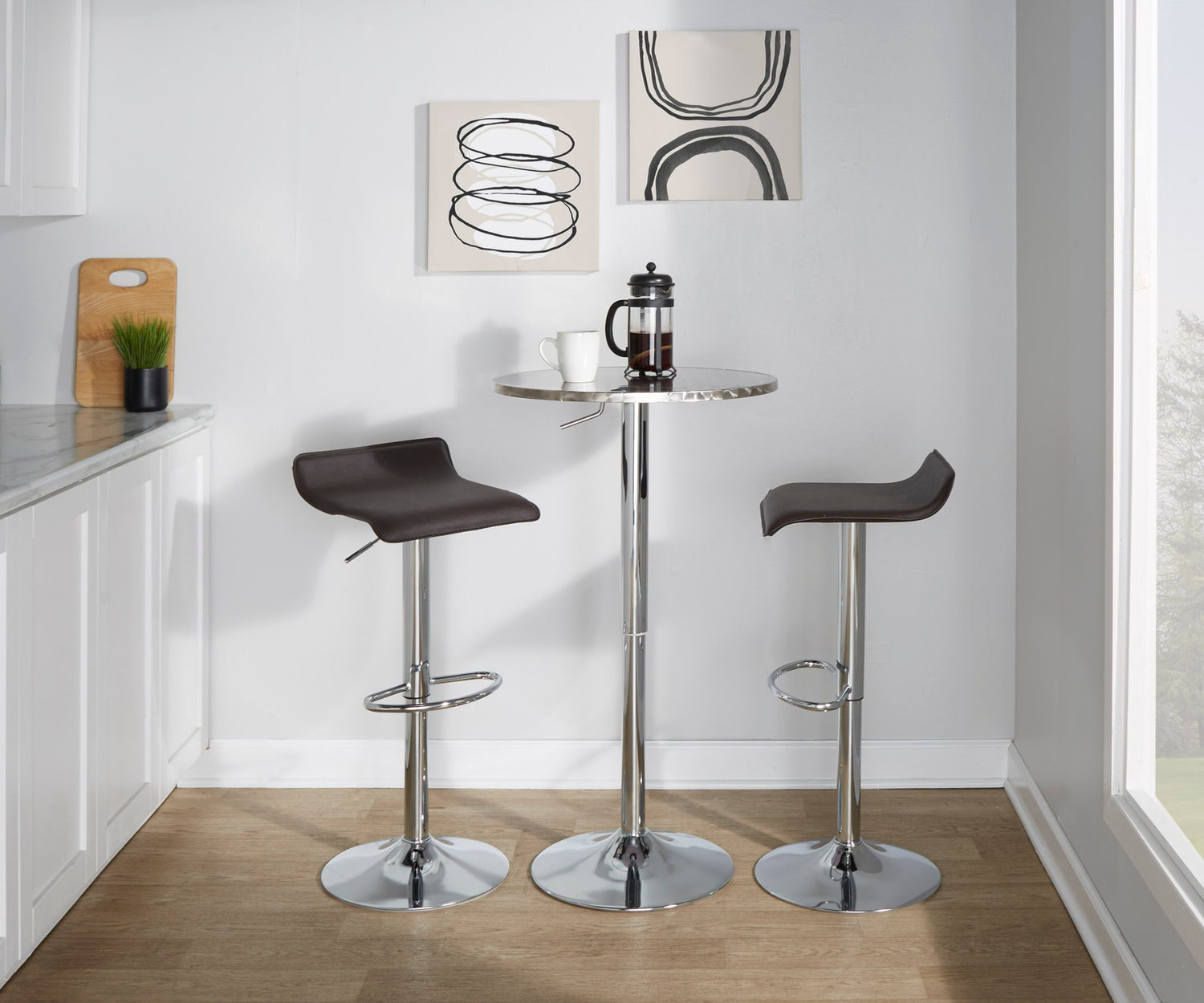 Ale - Contemporary Adjustable Barstool (Set of 2)