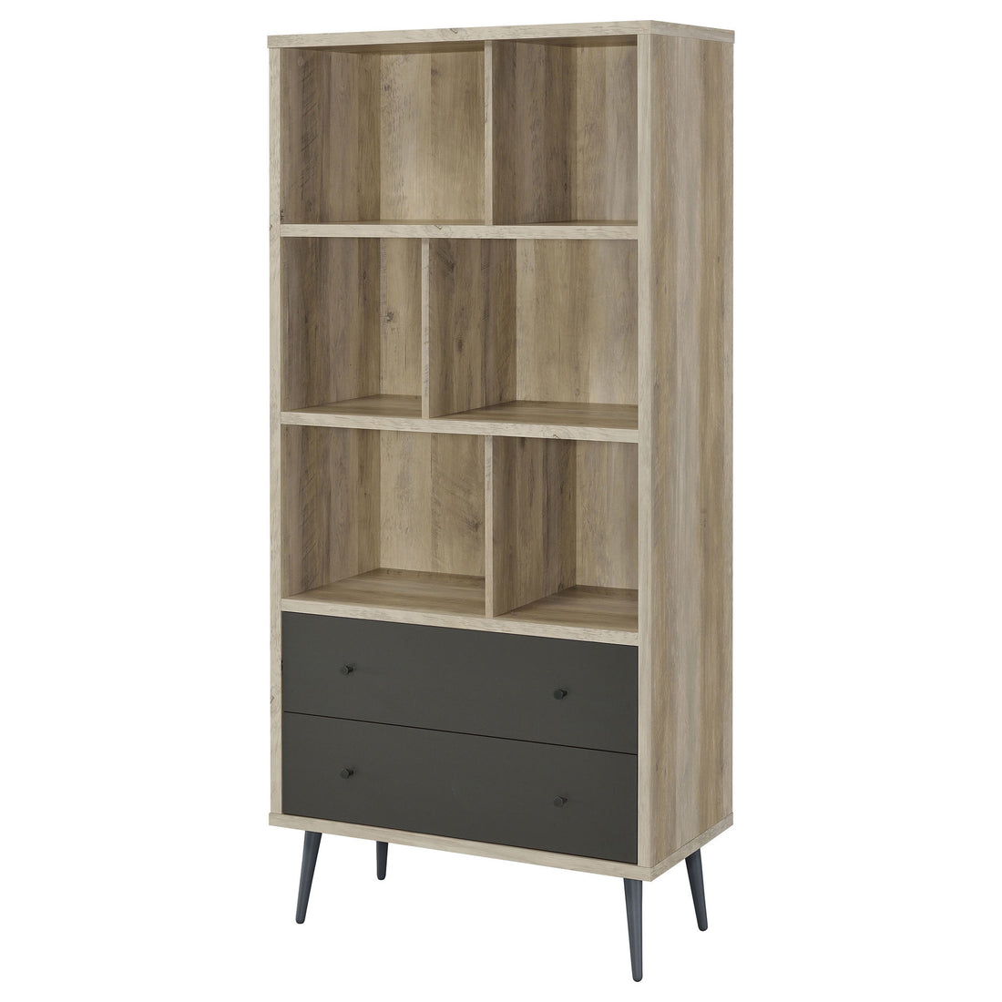 Minerva - 3 Shelf Bookcase With Drawers - Natural