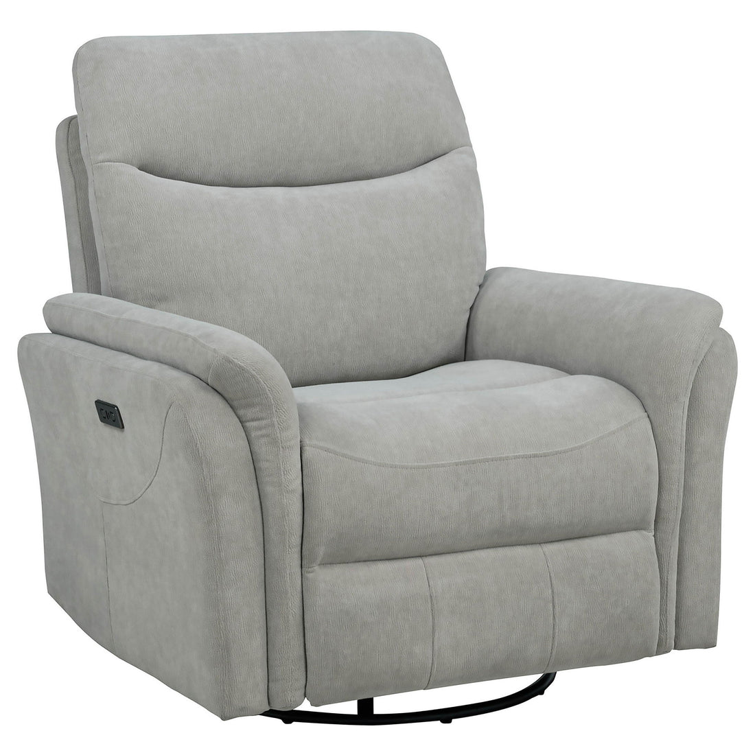 Beacon - Power Swivel Recliner With USB Charging And Adjustable Recline