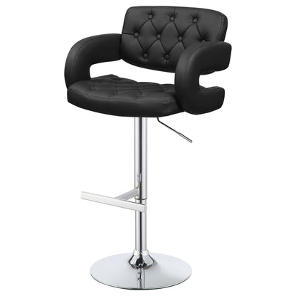 Adjustable Bar Stool With Upholstery