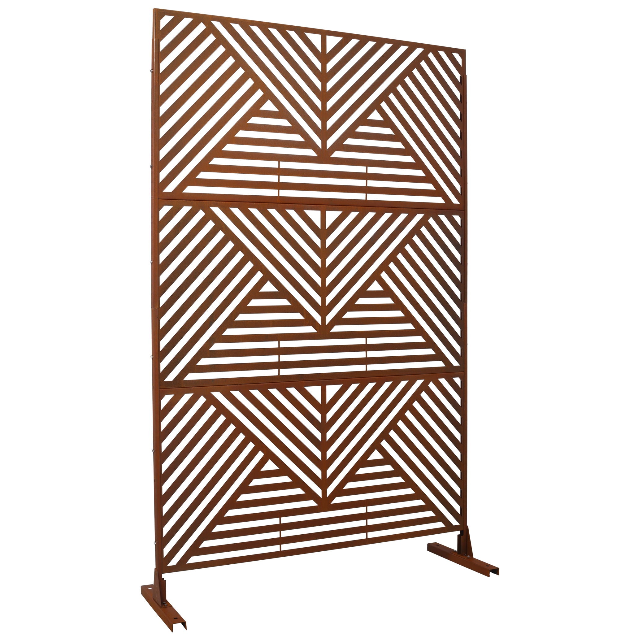 Freestanding Outdoor &amp; Indoor Freestanding Metal Privacy Screen