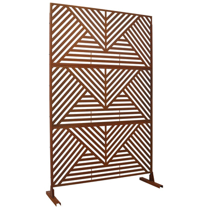 Freestanding Outdoor &amp; Indoor Freestanding Metal Privacy Screen