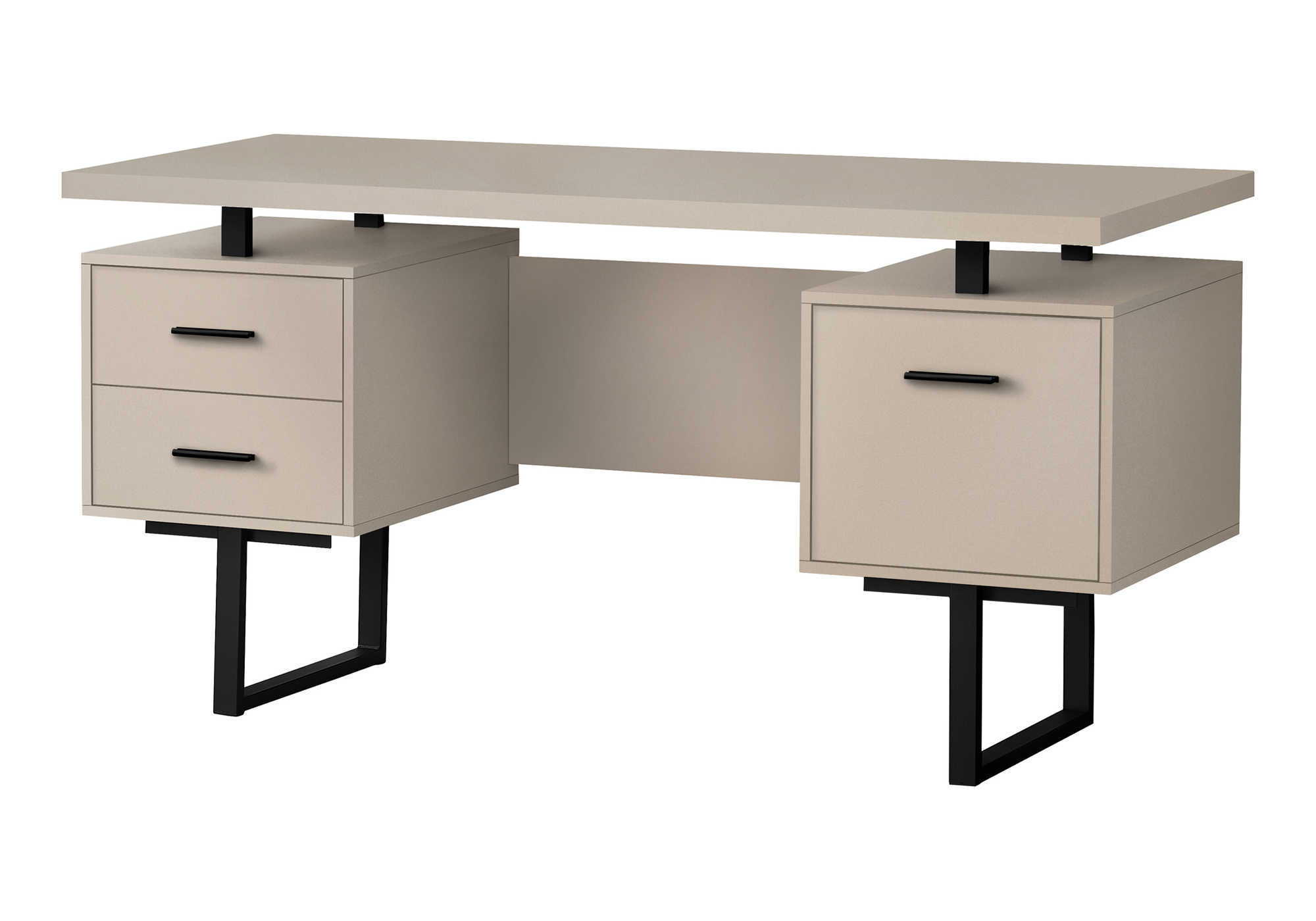 Computer Desk For Home Office, Laptop, Left, Right Set - Up, Storage Drawers, Contemporary &amp; Modern