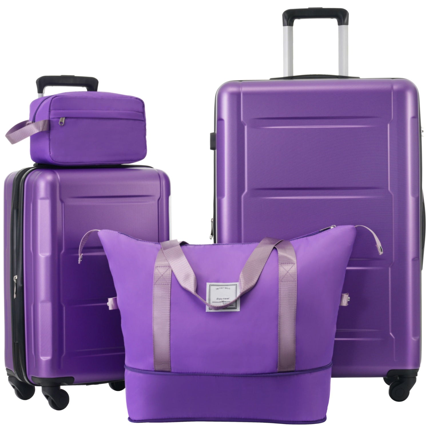 2 Piece Luggage Set With Bags Expanable Spinner Wheels ABS Lightweight Suitcase With Tsa Lock 20&quot; / 28&quot;